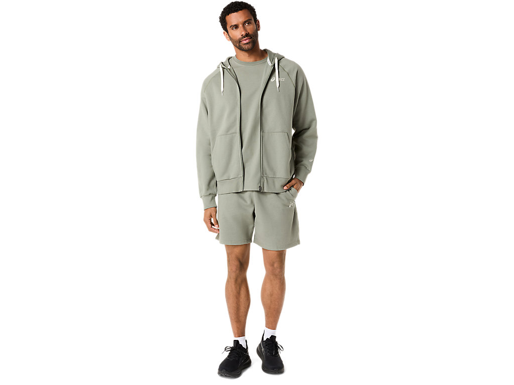 ASICS LOGO FLEECE FULL ZIP HOODIE