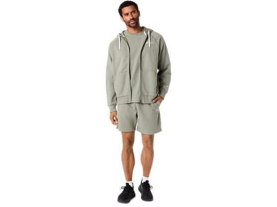 ASICS LOGO FLEECE FULL ZIP HOODIE