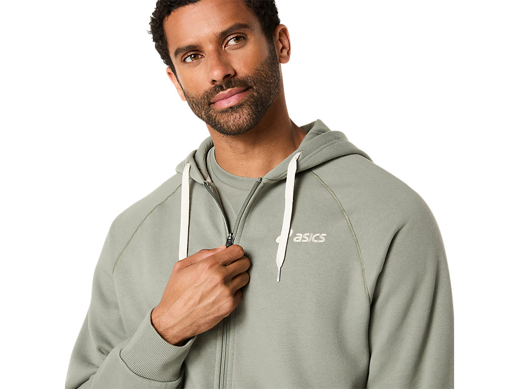 ASICS LOGO FLEECE FULL ZIP HOODIE
